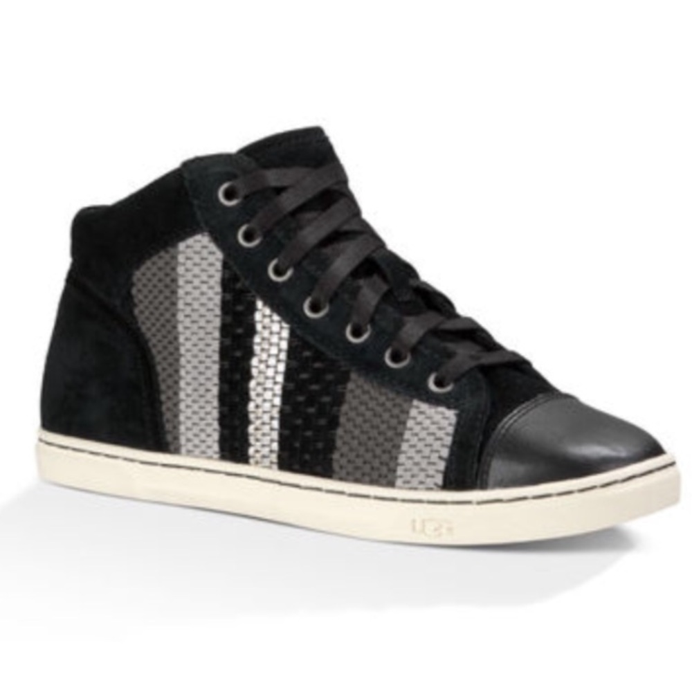 UGG Black and Gray High-Top Sneakers